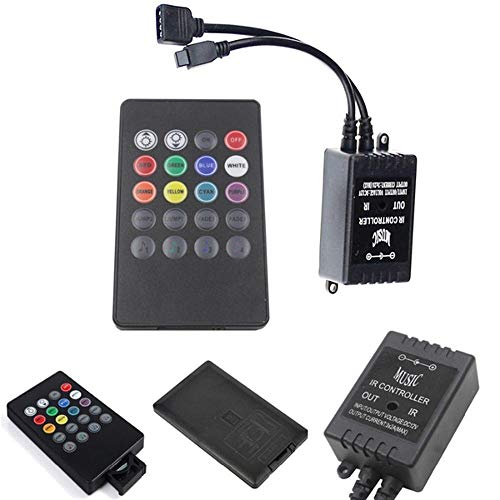 Luz Flexible 3528 RGB LED Strip Luz Flexible 10M 600Led / m Música IR Control Remoto DC12V