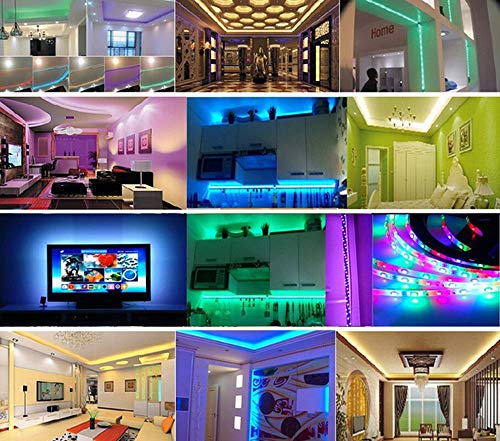 Luz Flexible 3528 RGB LED Strip Luz Flexible 10M 600Led / m Música IR Control Remoto DC12V