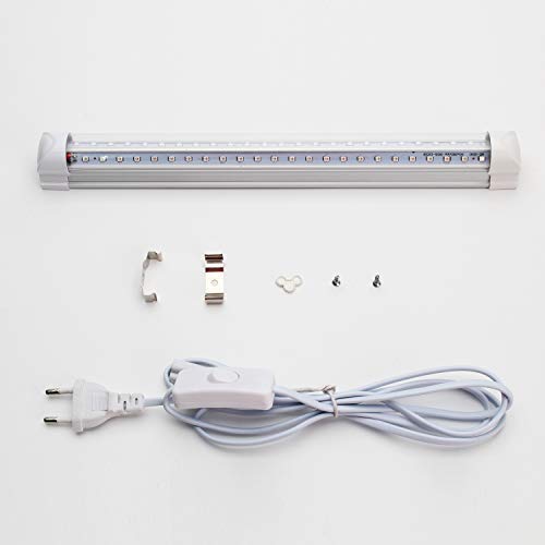 Luz Negra UV,Eleganted 10W Luz 220V UV Led Tubo con EU Enchufe para Halloween Fiestas Boda Iluminación