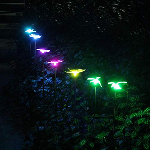 Luz Solar Exterior Jardin,OxyLED 6pcs Luces Solares para Exterior Jardin con cambio de color,IP65 Impermeables Decorativa Luces Solares,Lámpara Solares de Camino de Paisaje Para Patio,Césped,Pasillo