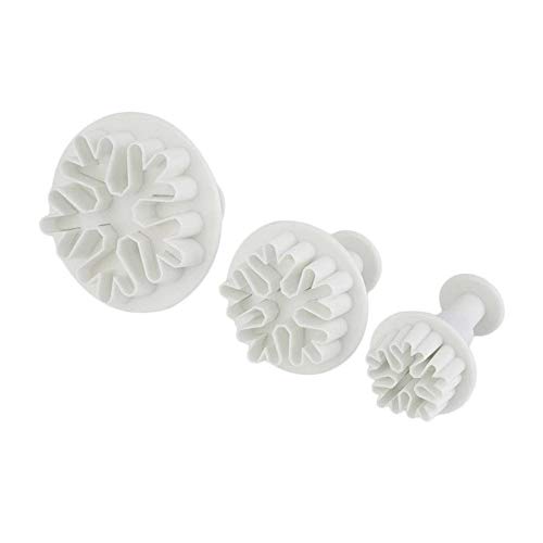 LWPCP 3Pcs Copo De Nieve Fondant Cake Decorating Cortador De Azúcar Molde del Molde del Émbolo