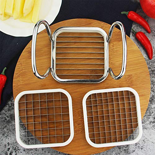 LWZko Cortador Manzanas Acero Inoxidable, Apple Slicer, Cortadora Manzanas Cocina, 5 En 1 Acero Inoxidable Cortador Frutas con Mango para Hacer Bricolaje, Frutas, Verduras, Patatas (Plata)