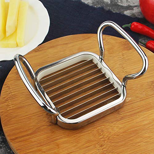 LWZko Cortador Manzanas Acero Inoxidable, Apple Slicer, Cortadora Manzanas Cocina, 5 En 1 Acero Inoxidable Cortador Frutas con Mango para Hacer Bricolaje, Frutas, Verduras, Patatas (Plata)