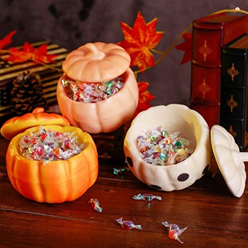 LXJ Calabaza de Halloween Caramelo Puede Hacer Compras arreglo de la Escena Decoración Apoyos azúcar Regalo Pequeña Calabaza Cubo decoración de Escritorio