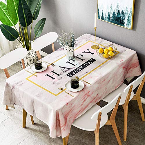 LYDCX Mantel De Mármol Nórdico Mantel De Algodón Mantel Moderno Minimalista Sala De Estar Tela Mesa De Café Mantel Personalizado Mantel B 140X200Cm
