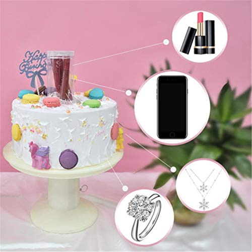 LYPXX Surprise Cake Soporte para Tarta, Sorpresa en El Interior del Pastel, Porta Pastel de Feliz Cumpleaños, Estante para Pastel 2 en 1, Herramienta de Tortas de Gatillo