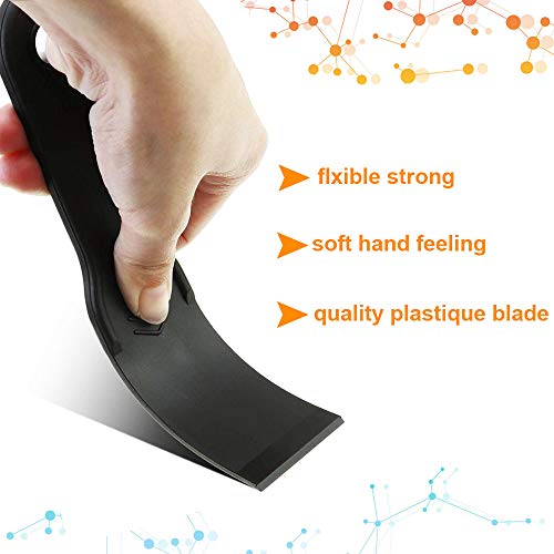 LYTIVAGEN 5 PCS Espátulas de Plástico Flexible Espátulas para Masilla Herramienta de Raspadores de Pintura para Alisar Pegamento, Yeso y Otros Selladores, etc (1.5/2/3/4 / 6 Inch)