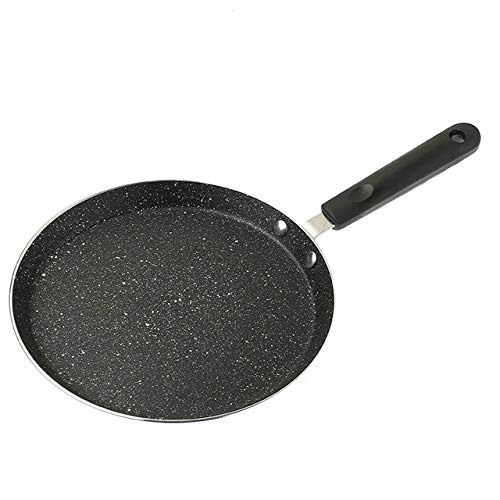 LYYZHK Sartén,Maifan Stone Pancake Pan Pancake Pot Estufa de Gas para Filete Tortilla Sartén Antiadherente de Fondo Plano, 26 cm, Negro