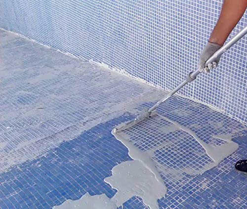 M-REJUN POOL de Tecno Prodist - (2,5 kg) Mortero flexible para sellado de juntas de baldosas y gresite en piscinas, ceramica, ladrillo, etc, para inmersión permanente (Junta 2 a 20 mm) Color Blanco