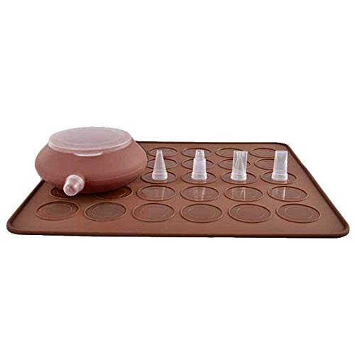 Macaron de silicona con 30 agujeros, kit de decoración para pasteles, repostería, utensilios de cocina, herramientas de horno, macaron, kit con bolígrafo Decomax