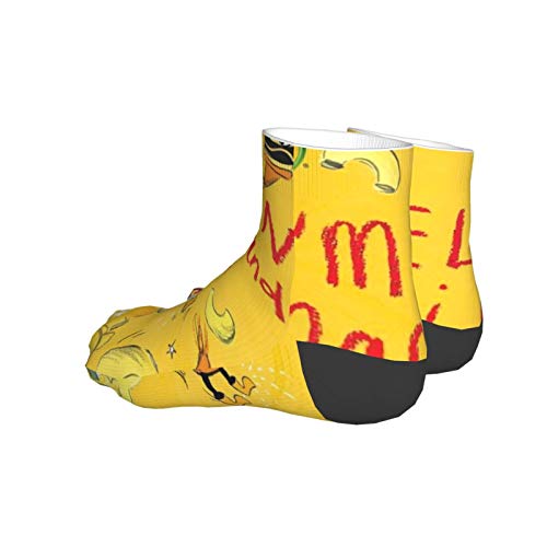 Macarrones Y Queso Suave Tobillo Calcetines Atléticos Transpirables Casual Crew Calcetines Para Hombres Y Mujeres