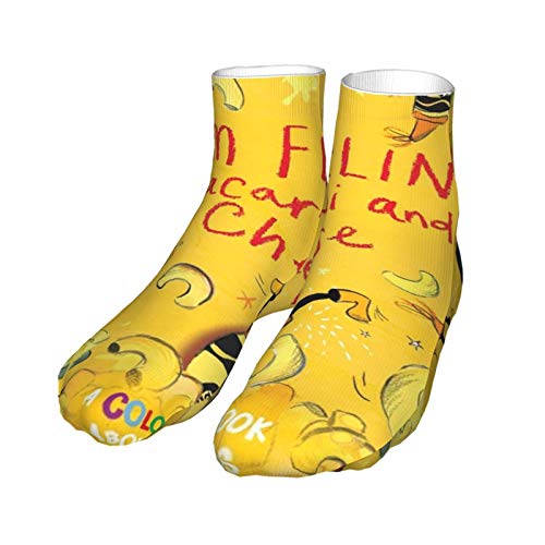 Macarrones Y Queso Suave Tobillo Calcetines Atléticos Transpirables Casual Crew Calcetines Para Hombres Y Mujeres