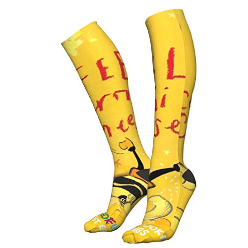 Macarrones Y Queso Transpirables Calcetines Atléticos Moda Calf Longitud de la Rodilla Medias Casual Calcetines