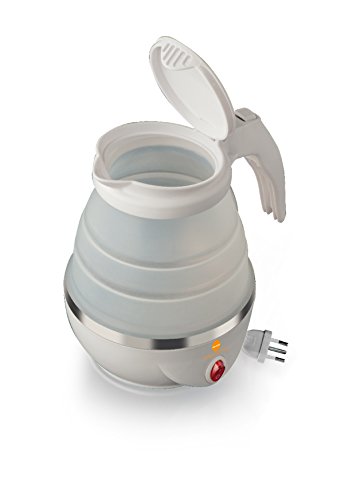 Macom Just Kitchen 862 Space Kettle - hervidor eléctrico compacto, plegable, de viaje, blanco
