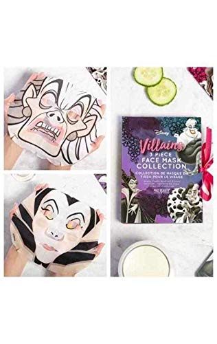 Mad Beauty Disney Set Of 3 Villains Sheet Face Mask Collection from