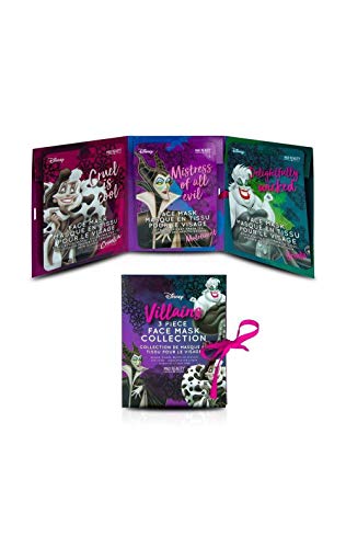 Mad Beauty Disney Set Of 3 Villains Sheet Face Mask Collection from