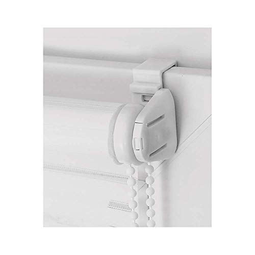 MADECOSTORE Estore Enrollable cernido Tejido Liso Lin L65 x H90cm - con O Sin Taladrar