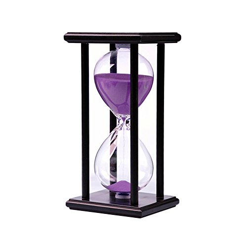 Madera Sandglass 30 minutos arena reloj de arena cuenta atrás Calendario decoración del hogar