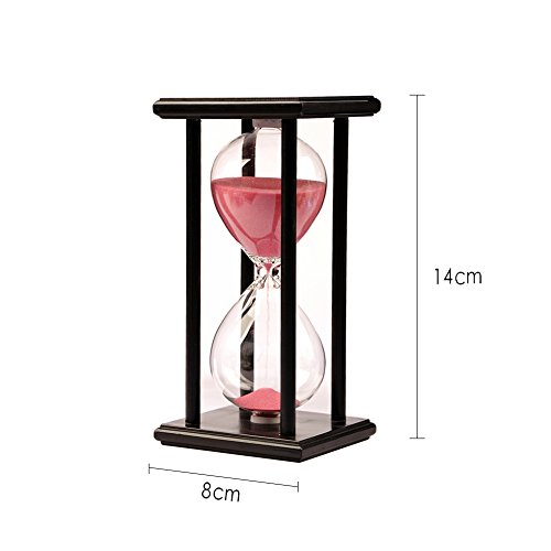 Madera Sandglass 30 minutos arena reloj de arena cuenta atrás Calendario decoración del hogar
