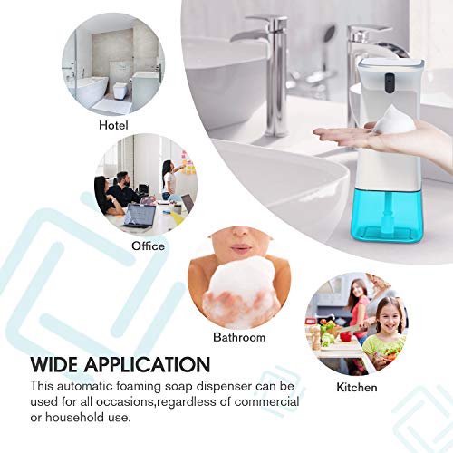 Mafiti Dispensador de Jabón Automático,Dosificador Cocina Dispensador de Jabón 280ML Dispensador de Jabón Sensor de Movimiento Inteligente para Baño, Cocina