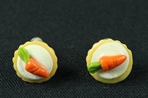 Magdalena Möhrchenkuchen 10mm pendientes Miniblings torta tortas de zanahoria