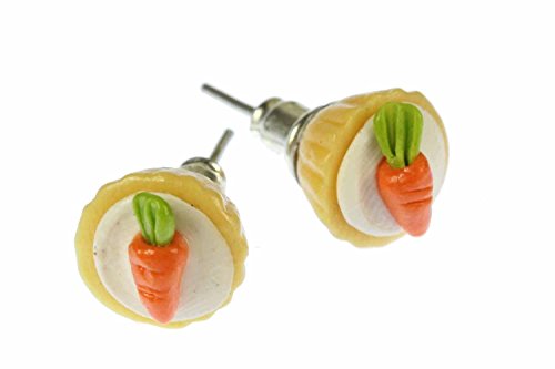 Magdalena Möhrchenkuchen 10mm pendientes Miniblings torta tortas de zanahoria