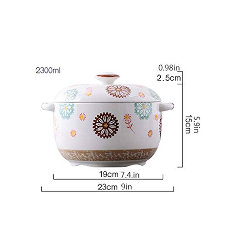 Magdalena Porcelana Nido de agua a prueba de Menú del Mayordomo pequeño pájaro Menú del Mayordomo de cerámica cocido al vapor del huevo Soup Bowl Pot bebé Crisol de guisado Adecuado for Horno Lavavaji