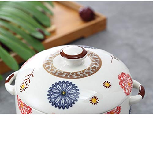 Magdalena Porcelana Nido de agua a prueba de Menú del Mayordomo pequeño pájaro Menú del Mayordomo de cerámica cocido al vapor del huevo Soup Bowl Pot bebé Crisol de guisado Adecuado for Horno Lavavaji
