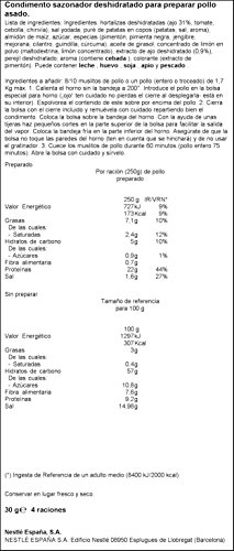 Maggi Jugoso al Horno a la Barbacoa - 1 Bolsa para Horno con Condimentos a la Barbacoa- Paquete de 16x36g - Total: 576g