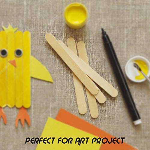 Magicfly 1000 Palos de Madera para Manualidades Uso Artesanal Palitos de Madera para Helado DIY Depresores Espátulas Paleta de Madera Aplicador de Cera Caliente 11,4 x 1 cm