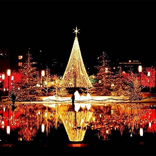 MagicLux Tech Luces Solar Exterior Tira Lamparas led de Decoración/Garden iluminación de 22 Metros, 200 Leds de decoración con de 8 Modos de Cambia Las Formas,Impermeable(luz cálida)