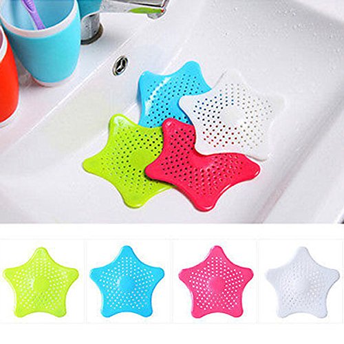 MagiDeal Filtro para sumidero, recolector de Pelo, para Fregadero de Cocina, tapón de bañera, colador de Lavabo, Filtro de Ducha, Azul, 16 cm