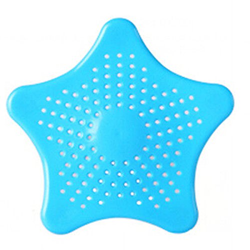 MagiDeal Filtro para sumidero, recolector de Pelo, para Fregadero de Cocina, tapón de bañera, colador de Lavabo, Filtro de Ducha, Azul, 16 cm