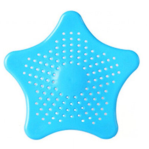 MagiDeal Filtro para sumidero, recolector de Pelo, para Fregadero de Cocina, tapón de bañera, colador de Lavabo, Filtro de Ducha, Azul, 16 cm