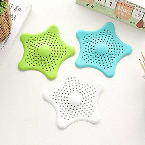 MagiDeal Filtro para sumidero, recolector de Pelo, para Fregadero de Cocina, tapón de bañera, colador de Lavabo, Filtro de Ducha, Azul, 16 cm