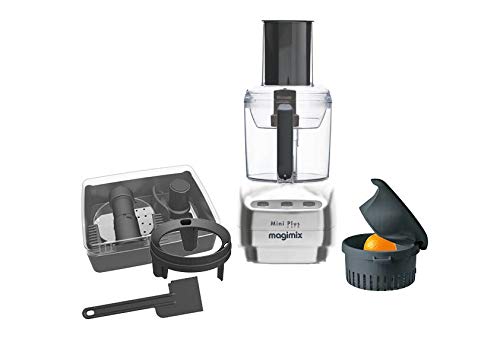 Magimix Mini Plus 400W 1.7L Cromo - Robot de cocina (1,7 L, Cromo, Botones, Acero inoxidable, 400 W, 155 mm)