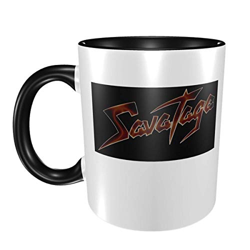 maichengxuan savatage Logo taza tazas de café tazas de té tazas de porcelana tazas para beber para la oficina y el hogar