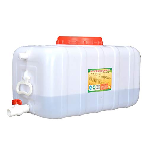 MAIDEHAO Cubo de Agua de Pesca portátil Gruesa Blanca Horizontal fermentador de Tanque de Agua con Tanque de Almacenamiento de Gran Cubo de plástico de Calidad alimentaria Tapa (Size : 150L)