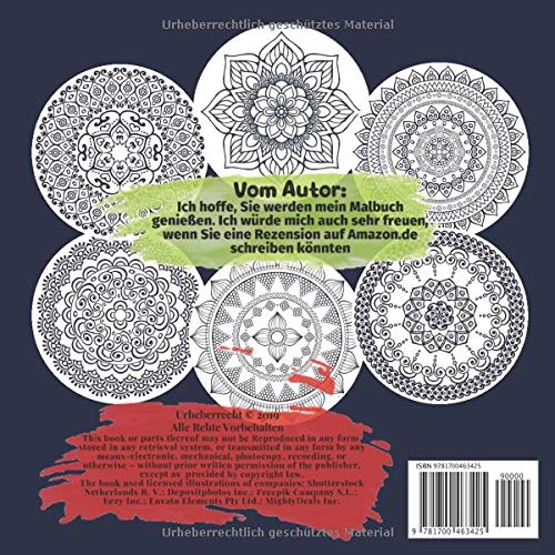 Malbuch für Erwachsene Mandala - Wenn du ein Problem hast, versuche es zu losen. Kannst du es nicht losen, dann mache kein Problem daraus.