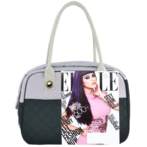 Maleta transportadora para perros y gatos de MG Collection, elegante y acolchado suave, de 2 tonos, bolso de mano