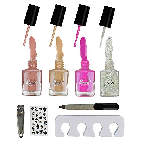 Maletín de maquillaje Urban Beauty, 60 productos. Ideal para viajar, para regalo, para guardar el maquillaje.