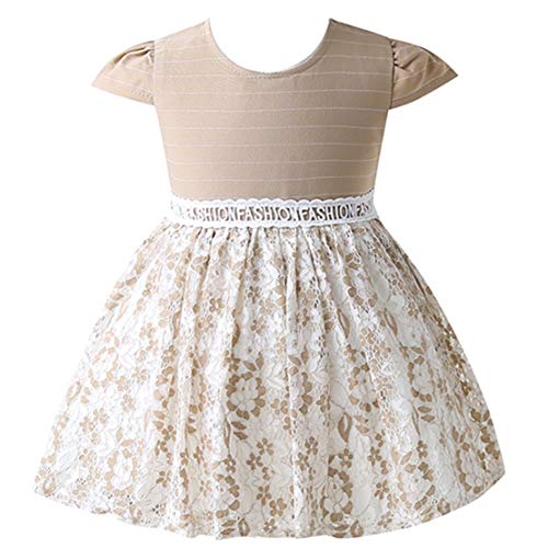 Mama stadt Vestido de Bautizo para Niñas Encaje Bordado Ceremonia Boda Princesa Cumpleaños Banquete Bowknot Vestido/140