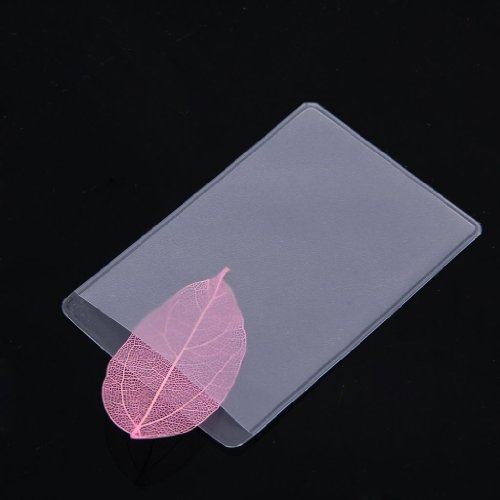 mangas para tarjetas - SODIAL(R) 10 pzs Protectores mangas de tarjeta de plastico claro suave, para tarjetas de identificacion, tarjetas de banda, etc.