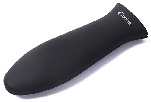 Mango de Silicone, Agarra sarten, agarradera de ollas ( Negro, grande ) para Sartenes de Hierro Fundido, Sartenes, Freidoras y Parrillas, Para Mangos y Agarraderas de Metal y Aluminio – Agarre de Mango, Cubierta de Mango
