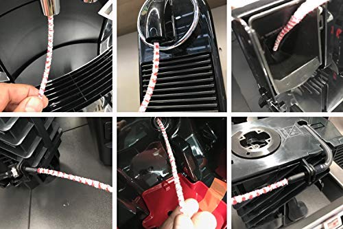 Manguera de leche 2m Ø6 mm Cepillo de manguera de leche Manguera para cafetera totalmente automática con cepillo de limpieza Piezas de repuesto para Jura Siemens Krups Saeco Melitta Nivona
