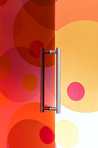 Manija de Puerta Tirador de 350 mm de Acero Inoxidable Satinado Manija Puerta de Cristal