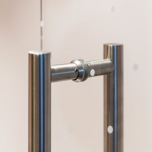 Manija de Puerta Tirador de 350 mm de Acero Inoxidable Satinado Manija Puerta de Cristal