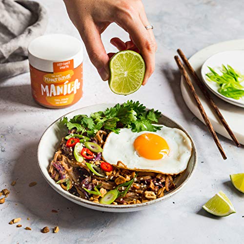 ManiLife Mantequilla de Cacahuete - Peanut Butter - Natural, de Origen único, sin Aditivos, sin Azúcar Añadida, sin Aceite de Palma - Cremoso Tostado Profundo - (1 x 1kg)