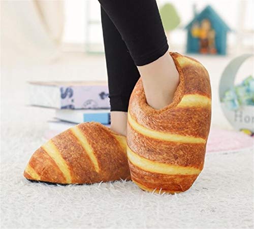 ManRuiDian Zapatos Calientes Soleado Everest Hamburguesa Invierno Zapatilla de Zapatos de Fiesta de la Familia Preciosos Tipos de Pan 36-40 (Color : Melon Seeds, Shoe Size : 9)