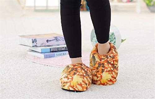 ManRuiDian Zapatos Calientes Soleado Everest Hamburguesa Invierno Zapatilla de Zapatos de Fiesta de la Familia Preciosos Tipos de Pan 36-40 (Color : Melon Seeds, Shoe Size : 9)